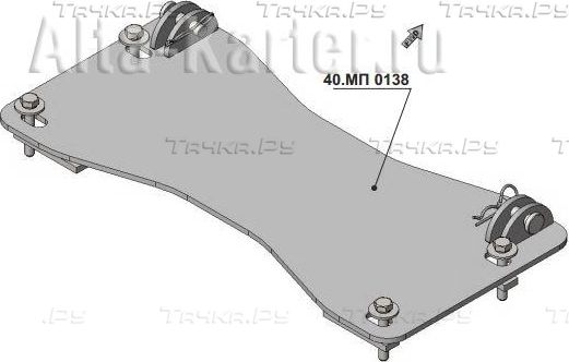 Площадка Storm для крепления снегового отвала Can-Am Maverick 1000 2013-2015. Артикул 40.MP 0138