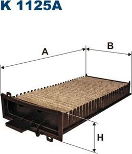 Салонный фильтр Filtron для Citroen C5 I 2001-2004. Артикул K 1125A