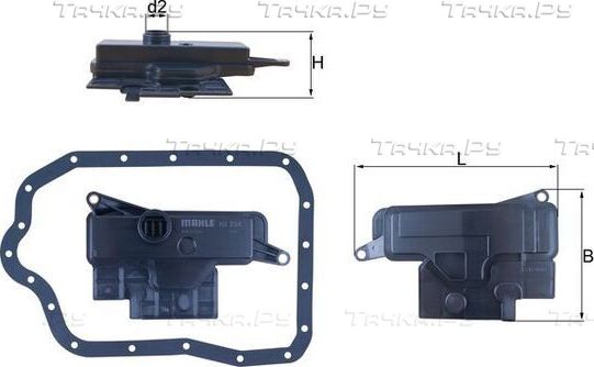 Фильтр АКПП Mahle для Toyota Venza I 2008-2016. Артикул HX 234D