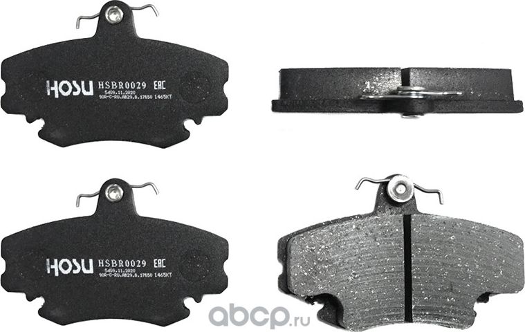 Колодки тормозные перед RENAULT LOGAN 04-/LADA LARGUS 12 (Hosu). Артикул HSBR0029