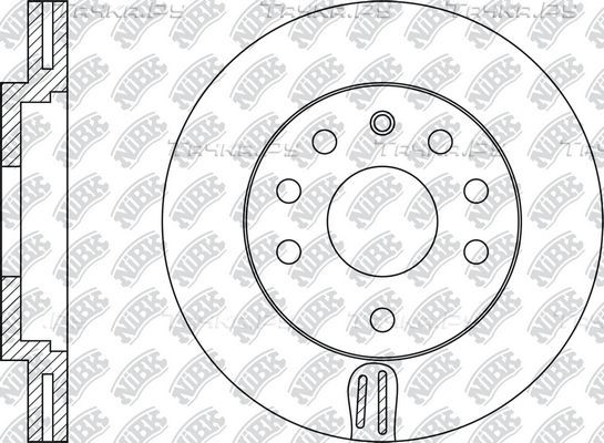 Тормозной диск NiBK передний для Opel Meriva B 2010-2017. Артикул RN1112
