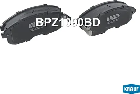 Колодки тормозные дисковые (Krauf). Артикул BPZ1090BD