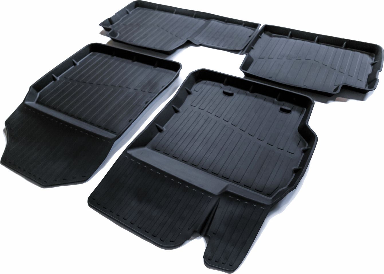 Коврики SRTK 3D PREMIUM для салона Toyota Corolla E150 2006-2013 Черный. Артикул PR.TY.COR.07G.02X13