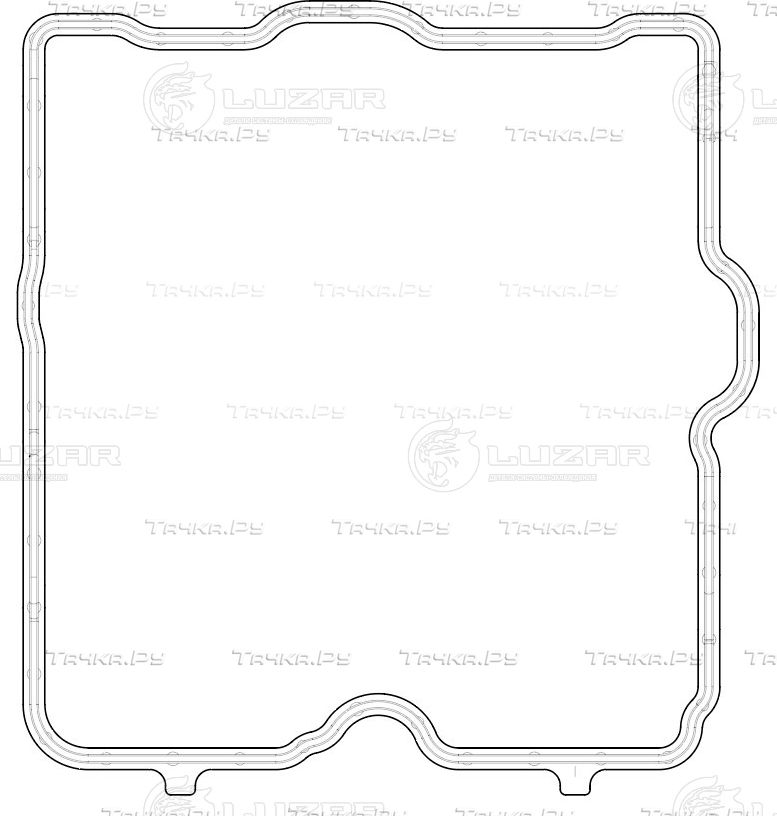 Прокладка клапанной крышки 441724 Luzar. Артикул LES 22202