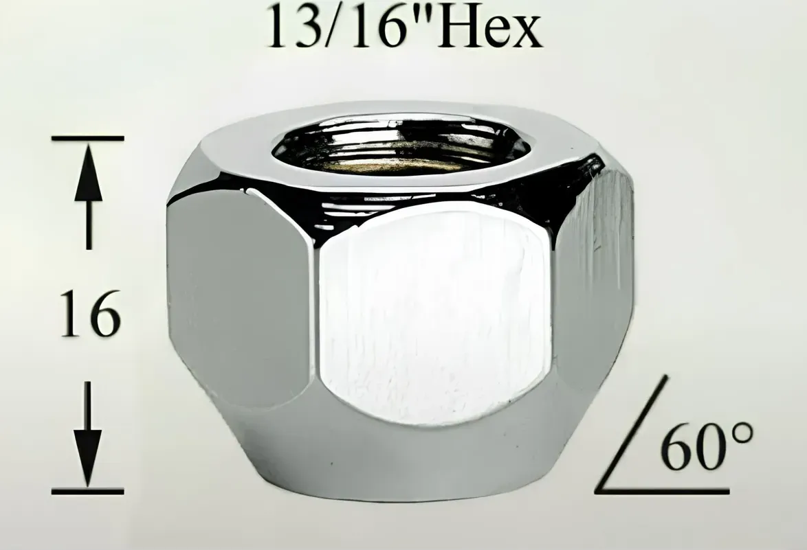 Гайка колесная M12x1,5x16, конус, кл.21, открытая, дакромет для а/м MITSUBISHI/HYUNDAI AIRLINE ASCR004 Airline. Артикул ASCR004