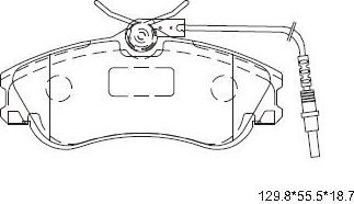 Тормозные колодки Asimco. Артикул KD7523