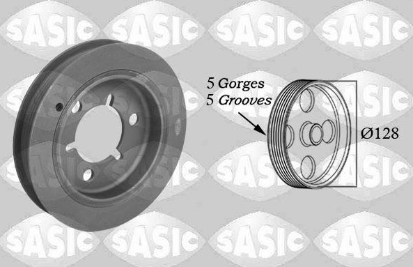 Шкив коленвала Sasic для Citroen Saxo 1996-2004. Артикул 2150025