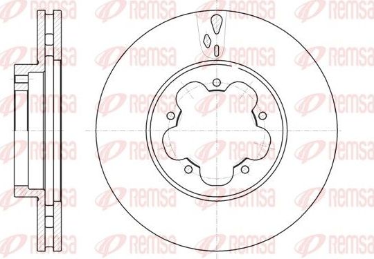Тормозной диск Remsa. Артикул 61021.10
