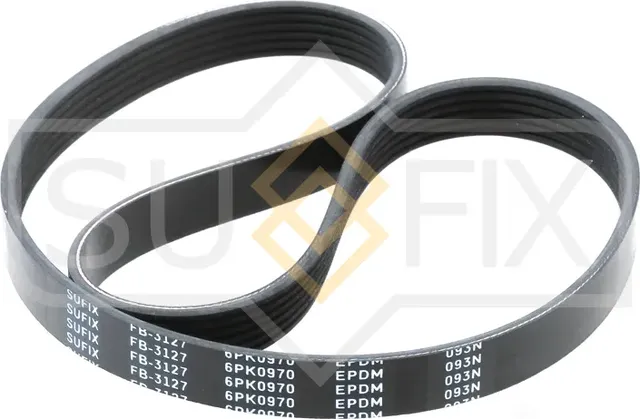Ремень поликлиновый 6PK0970 (Sufix). Артикул FB3127