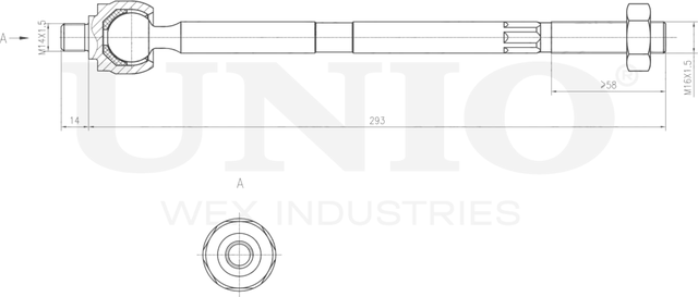 Тяга рулевая (Unio). Артикул SSP-30074
