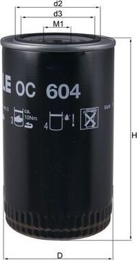 Масляный фильтр Mahle. Артикул OC 604