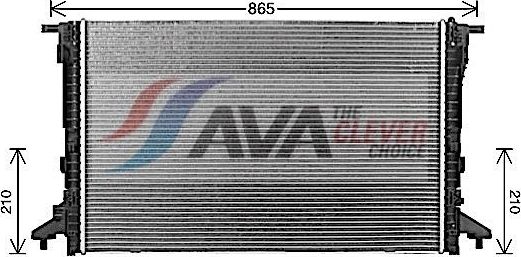 Радиатор охлаждения двигателя AVA ** CLEVER FIT **. Артикул AI2441