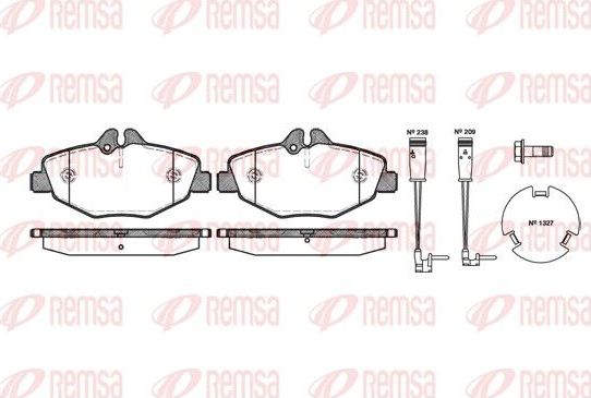 Тормозные колодки Remsa. Артикул 0990.02