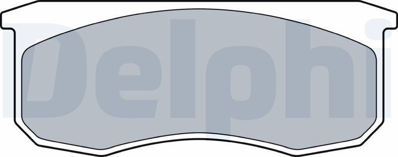 Тормозные колодки Delphi (Low-Metallic). Артикул LP3509