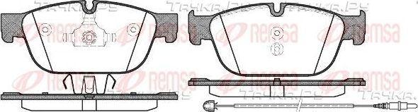 Тормозные колодки Remsa передние для Citroen DS4 2011-2015. Артикул 1451.01