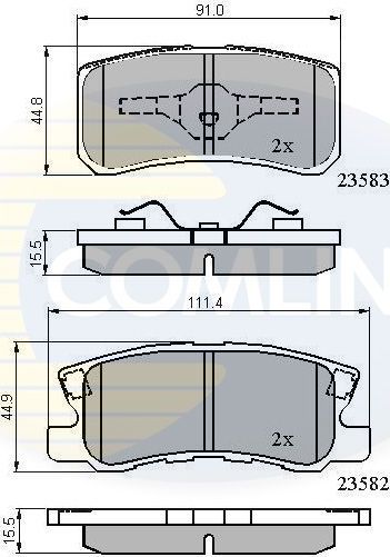 Тормозные колодки Comline Comline. Артикул CBP0905