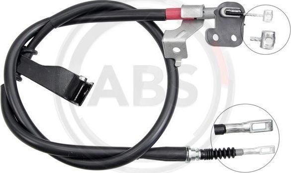 Трос ручника (тросик ручного тормоза) ABS. Артикул K17302