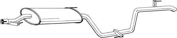 Глушитель (задняя часть) Bosal (Бельгия). Артикул 292-021