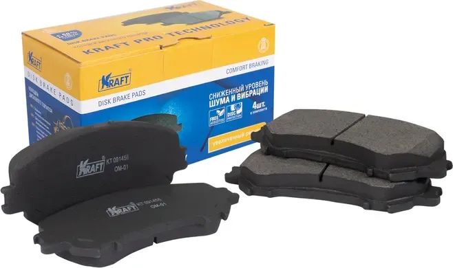 Колодки дисковые передние Nissan Qashqai (14-) (Kraft). Артикул KT091456