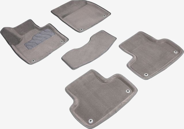 Коврики Seintex 3D ворсовые для салона Volvo XC60 II 2017-2026 СЕРЫЕ. Артикул 95044