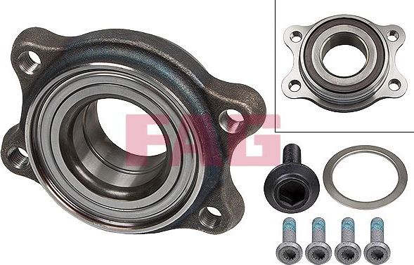 Ступица колеса с интегрированным подшипником Fag передняя для Audi S8 II (D3) 2006-2010. Артикул 713 6104 80