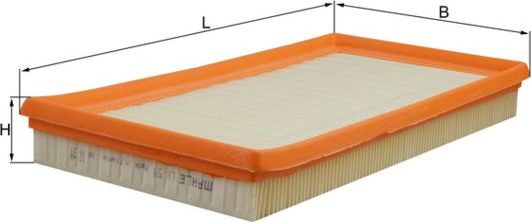 Воздушный фильтр Mahle. Артикул LX 59