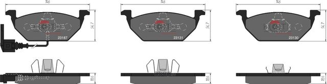Колодки тормозные дисковые передние к-т AUDI A3 >03/VW G4/G5/SKODA OCTAVIA 1.4/1.6 (Kotl) Kotl. Артикул 1658kt