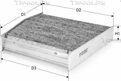 Салонный фильтр  Tecneco Filters. Артикул CK9408C