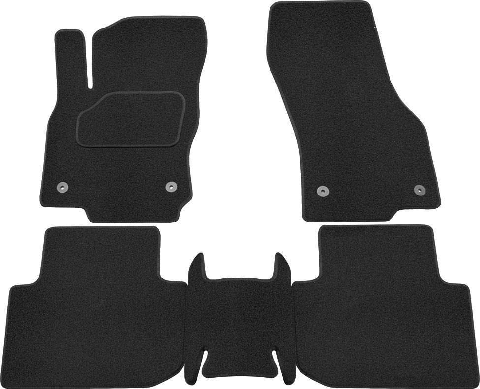 Коврики Rezkon ворсовые для салона Skoda Karoq 2020-2026. Артикул 2530035100