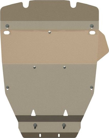 Защита алюминиевая Шериф (5 мм) для картера Lexus IS250 2008-2013. Артикул 2190