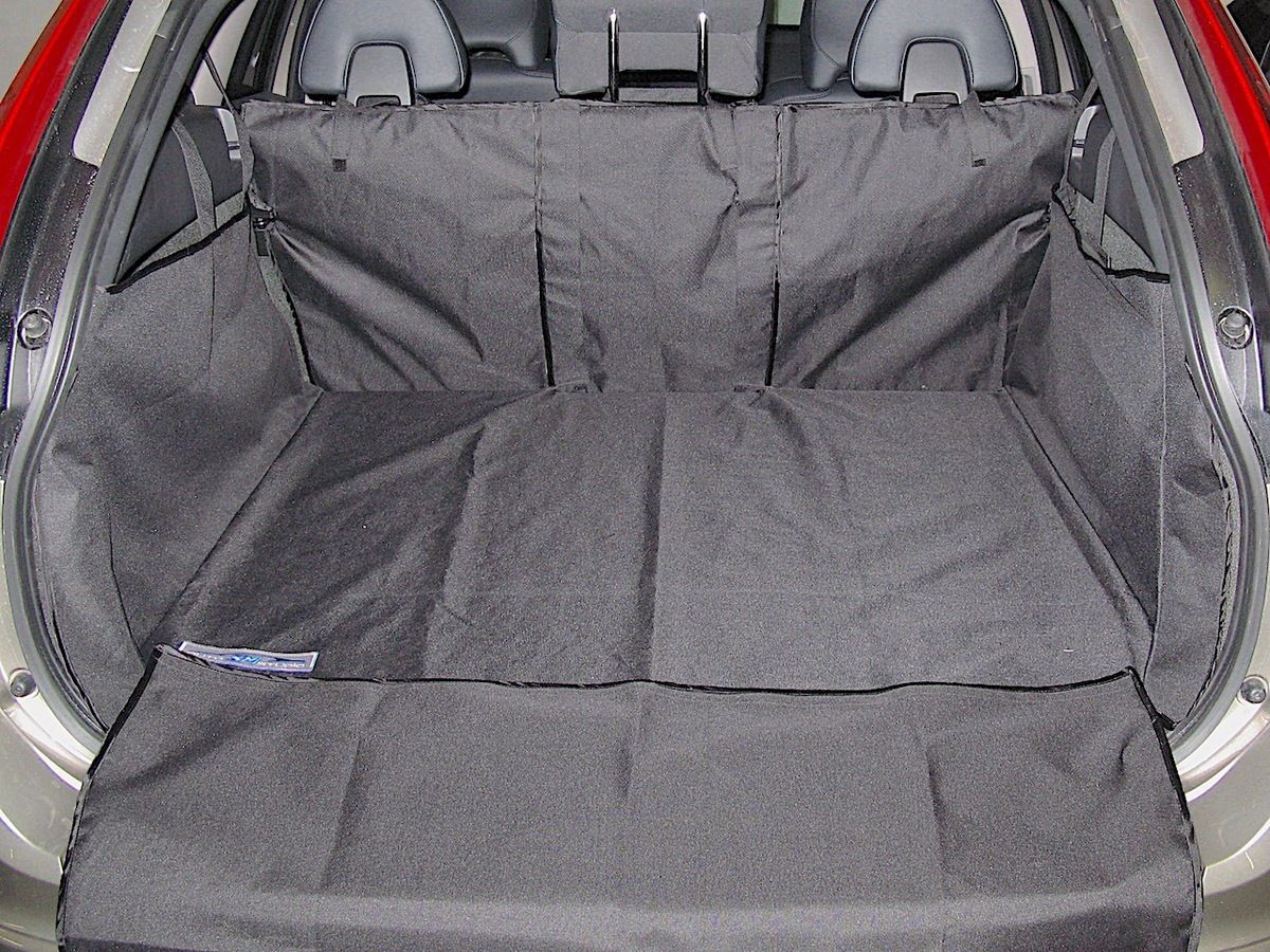 Защитный чехол AUTOSMSTUDIO "Maxi" в багажник автомобиля для Volvo XC60 I 2008-2017, серый. Артикул TP-XC60V5-MAXI-GR