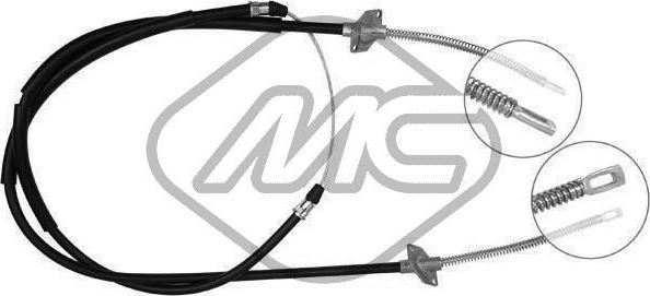 Трос ручника (тросик ручного тормоза) Metalcaucho задний для ВАЗ Нива, 4x4 1976-2015. Артикул 80256