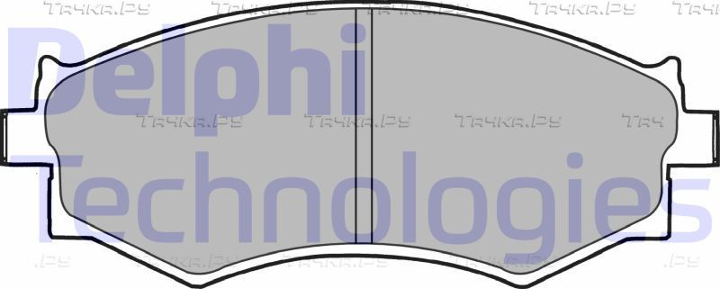 Тормозные колодки Delphi (Low-Metallic). Артикул LP1228