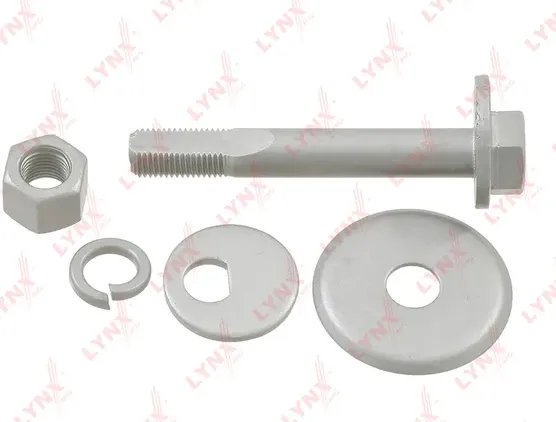 Болт подвески эксцентриковый (комплект с гайкой  2-мя шайбами и гровером) HYUNDAI Santa Fe 01-06 / S (Lynxauto). Артикул fs-1183