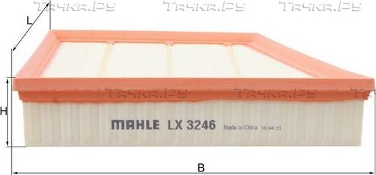 Воздушный фильтр Mahle-Knecht. Артикул LX 3246