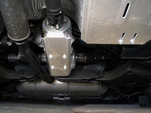 Защита алюминиевая ТСС (4 мм) для дифференциала Infiniti QX50 (P71A) 2018-2025. Артикул ZKTCC00368