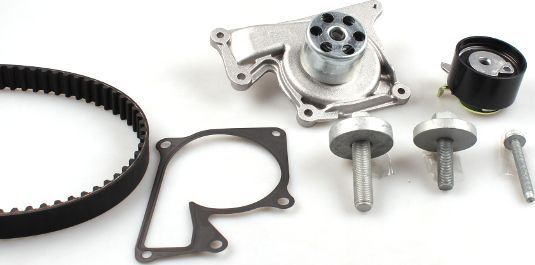 Помпа (водяной насос) с комплектом ремня ГРМ Hepu для Renault Kangoo II 2008-2026. Артикул PK09650