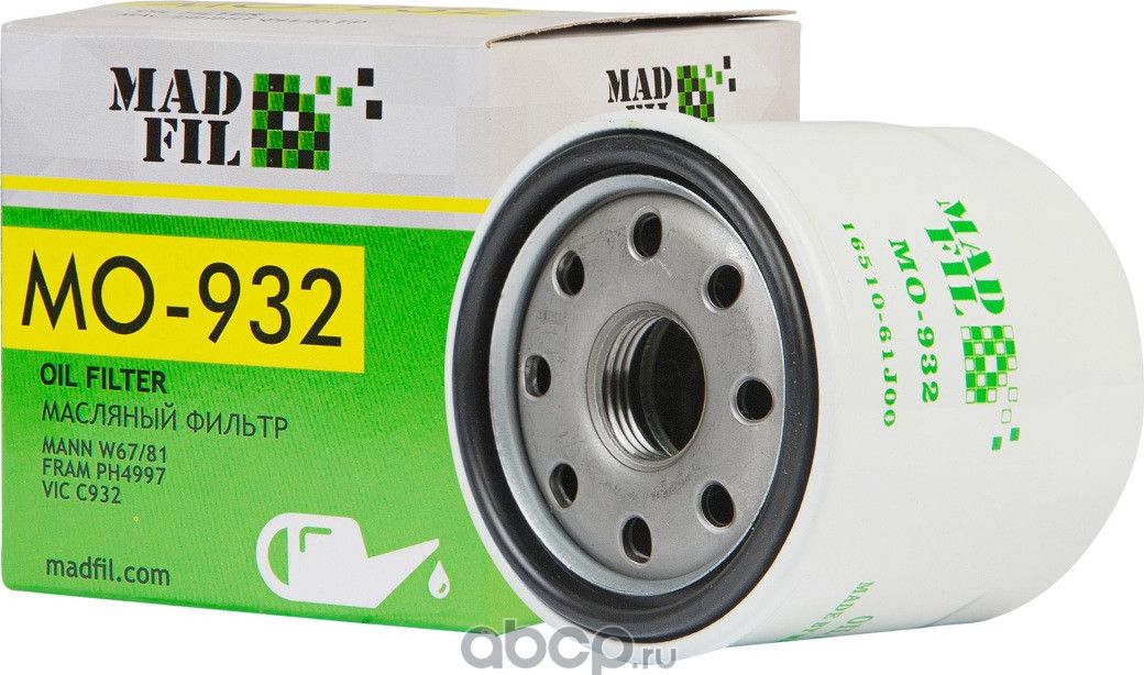 ФИЛЬТР МАСЛЯНЫЙ SUZUKI1651061J00 (Madfil). Артикул MO932
