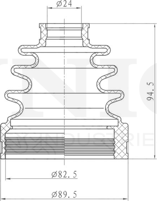 Пыльник ШРУС, комплект (Unio). Артикул DUC-30079K