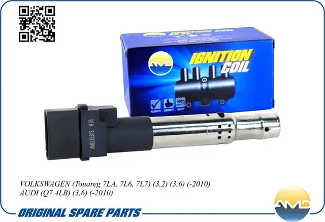 Катушка зажигания VW Touareg, Audi Q7 2010 (AMD). Артикул AMDEL818