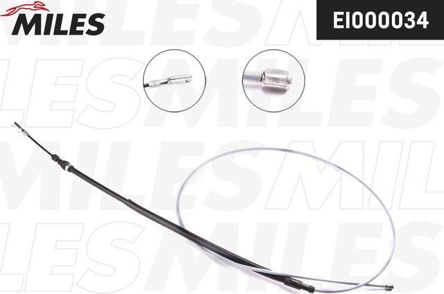 Трос ручника (тросик ручного тормоза) Miles. Артикул EI000034