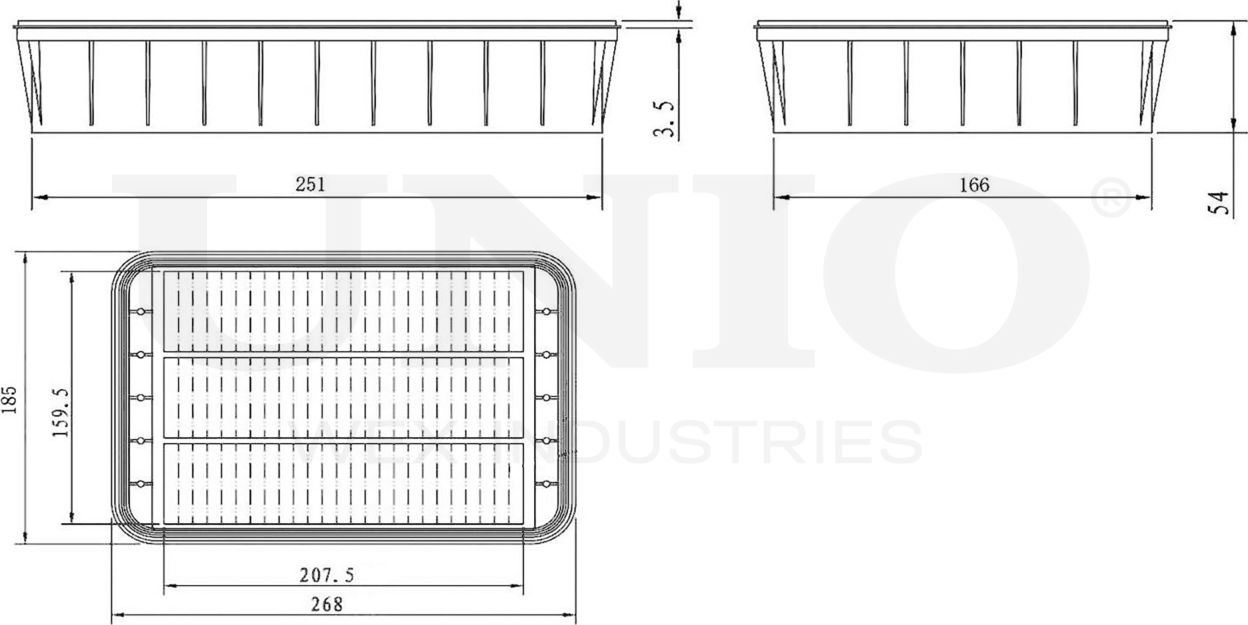 Фильтр воздушный (Unio). Артикул FLT-10042