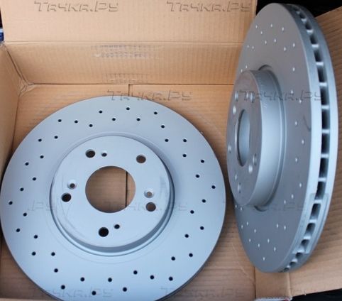 Тормозной диск Zimmermann Sport Coat Z передний для Honda Accord VII 2003-2008. Артикул 280.3166.52