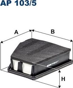 Воздушный фильтр Filtron для Honda Civic IX 2012-2016. Артикул AP 103/5