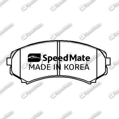 Тормозные колодки SpeedMate передние для Mitsubishi Grandis 2004-2011. Артикул SM-BPJ186
