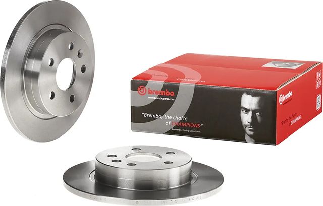 Тормозной диск Brembo задний для Chevrolet Tracker III (Trax) 2012-2026. Артикул 08.B357.10