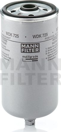 Топливный фильтр Mann-Filter для Neoplan Spaceliner 1990-2024. Артикул WDK 725