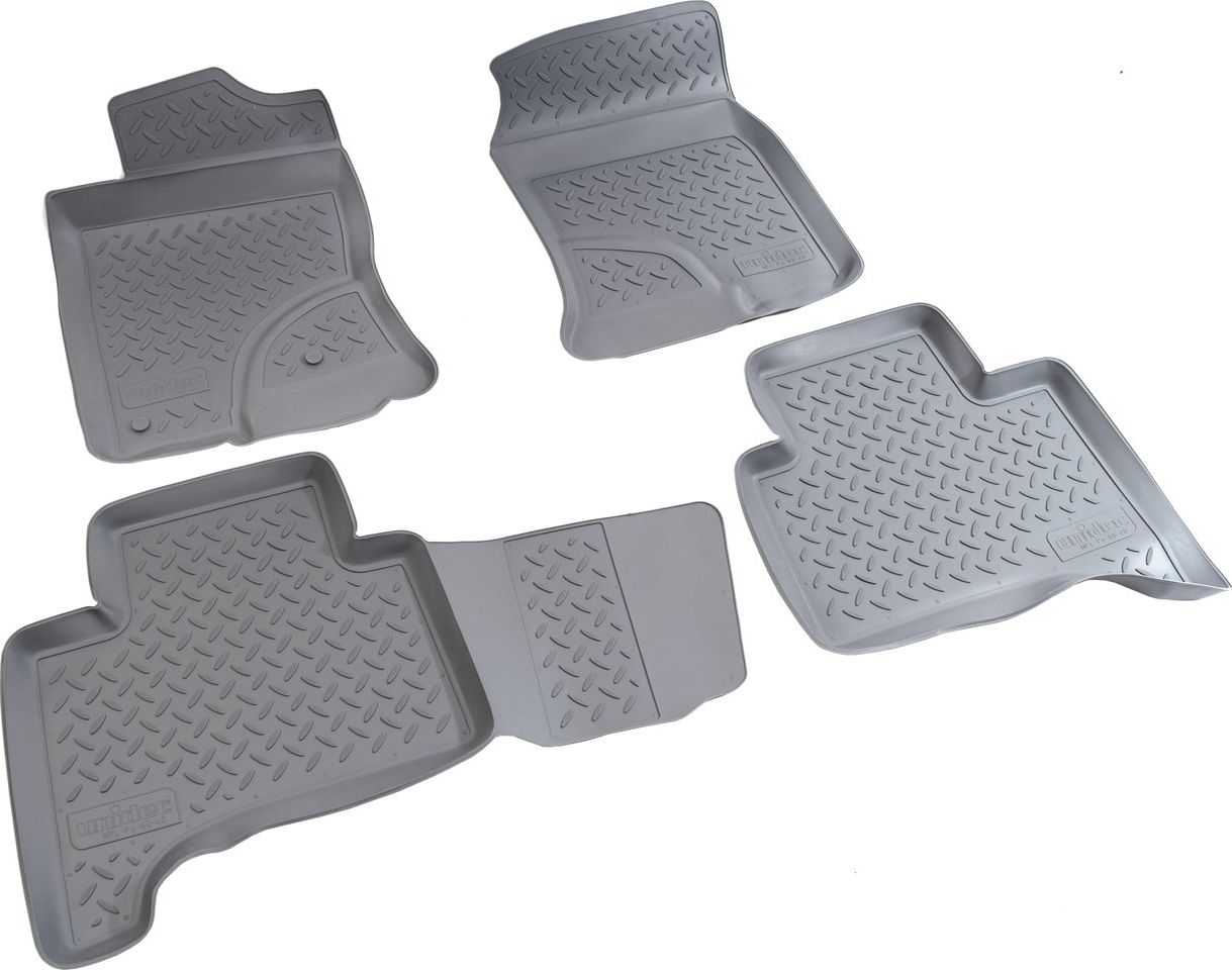 Коврики Норпласт для салона Toyota Land Cruiser Prado 120 2002-2009. СЕРЫЕ. Артикул NPL-Po-88-40Grey