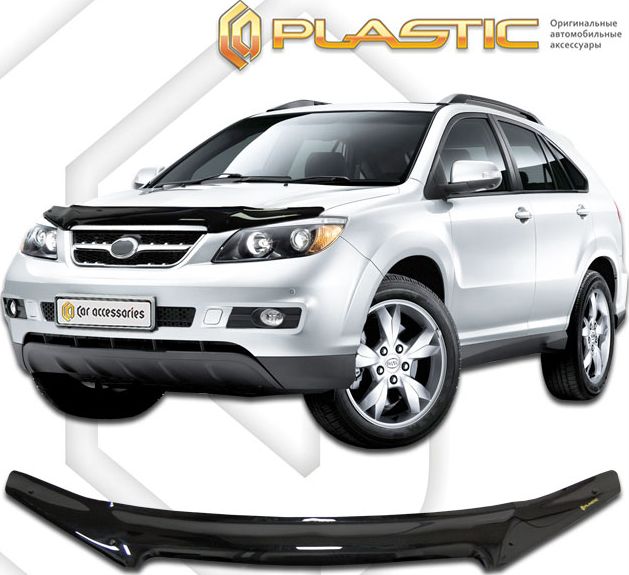 Дефлектор СА Пластик для капота (Classic черный) BYD S6 2011-2026. Артикул 2010010109332