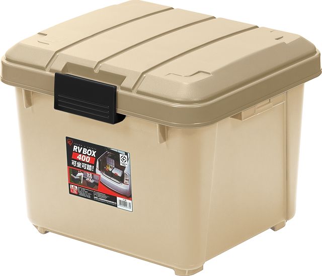 Ящик экспедиционный Iris Ohyama RV BOX 400, 28 литров 42x37,5x33 см, Бежевый. Артикул RV400B